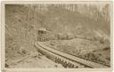 5 loaded cars of logs pulled by a steam dummy locomotive, circa 1910, #6167_1