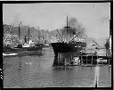 JOHN JAY and other vessels in river from West Bridge ['John Jay'], 1935, #8188_1