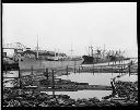 BRAND and other vessels at dock, 1936, #8204_1