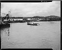 Naval Reserve dredge and the tug PRONTO with deadheads, 11/1949, #8432_1