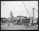 Cranes and railroad cars at Lamb Grays Harbor plant, 5/15/1944, #20895_1