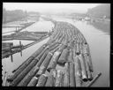 Log rafts on Hoquiam River, circa 1936, #21579_1