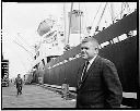 Unidentified man on dock with ship, 6/14/65, #48227_1