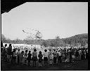 Helicopter lands at Robert Gray School, 11/17/65, #49156_1