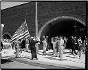 Flag raising at dedication of Aberdeen library building, 5/22/66, #50248_1