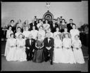 Order of the Eastern Star Lodge officers group portrait  , 12/18/54, #28776_1