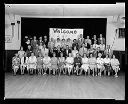 Reunion, Hoquiam High School, Class of 1934 group portrait at Elks Club, 8/18/1984, #68959_1