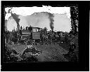 Men with two Nelson Bennett Co. locomotives, circa 1900, #4971_1