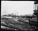 Grays Harbor Pulp & Paper Co. mill and floating logs, 9/30/1928, #213_1