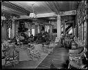 Lobby of the Quinault Hotel looking towards the dining room, circa 1928, #3353_1