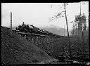 Clemons Logging Co. train on trestle, circa 1907, #10324_1