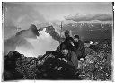 Three men on summit of Mt. Christie, circa 1929, #3416_1