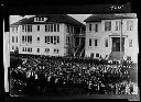 Franklin School with Kids, ca 1914, #4295_1