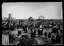 Crowd at Pacific Beach train depot, circa 1915, #4296_1