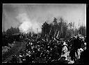 Crowd at Pacific Beach train depot , circa 1915, #4297_1