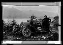 Two men with first car in Quinault  , 5/23/1912, #4509_1