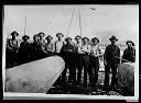 Men cutting spars, circa 1905, #4516_1