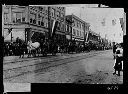 Horse-drawn fire equipment, July 4th Splash parade, H & Heron Sts., circa 1910, #4549_1