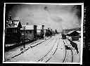 Street scene in snow, circa 1900, #4650_1