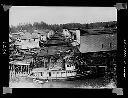 Aberdeen from West Mill before Heron Street Bridge, STEAMBOAT cruiser at pier., 1888, #4673_1