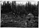 Loggers making sled for donkey engine, circa 1915, #4962_1