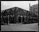 World Building with patriotic bunting, 8/16/1930, #12002_1