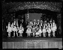 Costumed children onstage at Greek Independence celebration, 3/25/1931, #12233_2