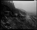 Trucks on new East Entrance Road, Wishkah Bluff, 5/13/1931, #12297_1