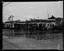 Drum corps in front of Schalliar service station, 5/23/1933, #13033_1