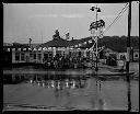 Drum corps in front of Al Lawrence's General Petroleum Service Station , 5/23/1933, #13034_1