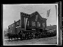 Hearse with men at undertaker's,  probably L. McTaggart, circa 1907, #6110_1