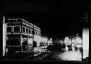 Heron St and Electric Building at night , circa 1913, #6178_1