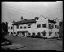 Montesano Fire Station at 112  Main St. N. at Broadway, with Eagles Club, Oct 1929, #7011_1