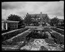 Schafer house garden with fish pond, Oct 1929, #7014_1