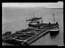 WANDA-S and barge at Nelson Crab & Oyster Co. , 7/1941, #7252_1