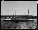 Steam schooner RAYMOND with deckload of lumber and timbers, circa 1932, #8105_1