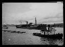 Tug PILOT and SS YORKMAR, circa 1932, #8110_1