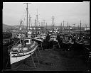 Fish boats in boatyard, 1/1940, #8241_1