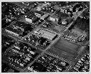 Aerial view of Weatherwax High School and vicinity, 8/23/64, #46877_1