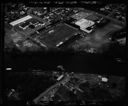 Aerial view of Robert Gray School and Stewart Field, 4/15/65, #47985_1