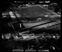 Aerial view of Emerson Grade School and playfield, 5/23/65, #48106_1