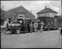 American Legion men and boys with locomotive, 6/1954, #28422_1