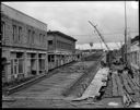 New Chehalis River Bridge under construction, 2/1/55, #28903_1