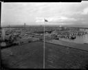 Fishboats confined at Westhaven by rough channel , 3/23/55, #29025_1