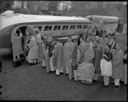 High School band leaving for Eugene, Oregon, 4/15/55, #29148_1