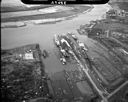 Aerial view of Port of Grays Harbor , 4/3/1961, #38692_1