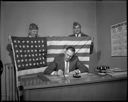 V. F. W. members and Mayor Ed Lundgren at document signing  , 5/1961, #38986_1