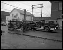 Old steam fire engine and new engine #2, 3/18/1962, #41193_1