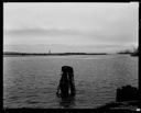 Ship HORISAN MARU on horizon off Port dock, 4/28/1929, #11360_1