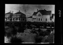 Sidewalk on stilts, D. St at First , circa 1910, #2132_1